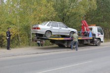 выкса.рф, Несколько автомобилей с Досчатинского шоссе эвакуированы на штрафстояку