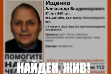 выкса.рф, Волонтёры объявили поиск 57-летнего Александра Ищенко (обновлено)
