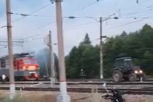 выкса.рф, Грузовой поезд с цистернами загорелся в Навашинском округе