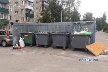 выкса.рф, В районе стадиона «Авангарда» вновь подожгли мусорные контейнеры