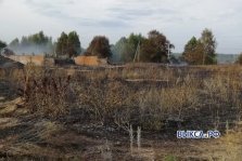 выкса.рф, Три гектара травы и заброшенный коровник сгорели в Туртапке
