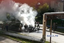 выкса.рф, На улице Осипенко на ходу загорелся автомобиль