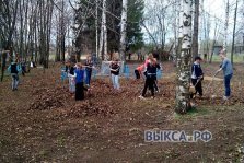 выкса.рф, В селе Новодмитриевка местные жители провели уборку у памятника погибших в ВОВ