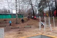 выкса.рф, Выксунские активисты провели субботник в спорт-овраге парка КиО