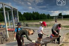 выкса.рф, Дети и взрослые отремонтировали спортивную площадку в Проволочном