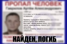 выкса.рф, Пропал 34-летний Артём Гаврилов (обновлено)