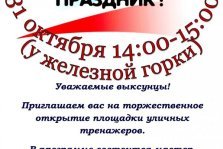 выкса.рф, Торжественное открытие площадки уличных тренажеров