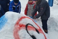 выкса.рф, Дети нарисовали ПДД-граффити на снегу