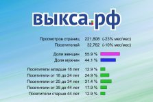 выкса.рф, 48,5 тысяч человек посетили группу сайтов «Выкса.Рф» в январе 2014 года