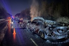 выкса.рф, Два человека пострадали в ночном ДТП на трассе Выкса—Навашино: автомобили загорелись после столкновения