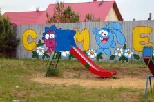 выкса.рф, В Шиморском состоялось открытие детской площадки «Смешарики»