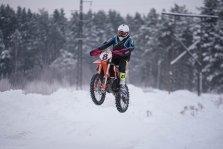 выкса.рф, Антон Кравцов выиграл первый этап зимнего чемпионата области по мотокроссу