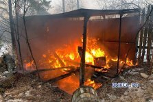 выкса.рф, Гараж и два мусорных контейнера сгорели в Выксе в первые дни нового года