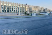 выкса.рф, На новой парковке за зданием Администрации округа Выкса положили асфальт
