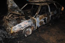 выкса.рф, Ночью в Новодмитриевке сгорел автомобиль