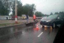 выкса.рф, Мотоциклист сломал ногу в ДТП на улице Братьев Баташёвых