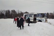 выкса.рф, Верхневерейский автобус развернуло на повороте у Проволочного