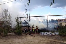 выкса.рф, В результате пожара на улице Восточная без крова остались 2 семьи