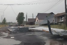выкса.рф, Ураганный ветер сорвал крыши домов и повалил деревья