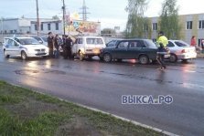 выкса.рф, На светофоре у Дробмаша столкнулись 3 авто