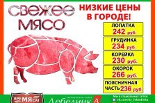 выкса.рф, Свинина по низким ценам — в магазинах «Лебединка» и «Время мяса»