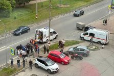 выкса.рф, Мотоциклист сломал ногу в ДТП на Красных Зорях