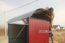 выкса.рф, Жители Верхней Вереи своими силами отремонтировали остановку