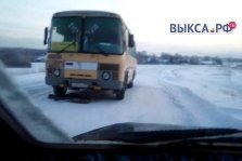 выкса.рф, Шиморский автобус заглох на дороге в Ближне-Песочном