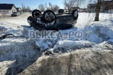 выкса.рф, В Досчатом водитель Kia опрокинулся в кювет