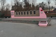 выкса.рф, В Кулебаках мемориал Победы покрасили в розовый