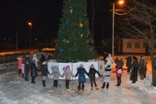 выкса.рф, В Выксунском районе зажглась первая новогодняя ёлка