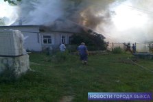 выкса.рф, На ул. Пушкина в Выксе сгорело два жилых дома