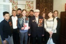 выкса.рф, Ученики школы №12 навестили ветерана войны