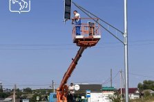 выкса.рф, В Мотмосе  устанавливают новый светофор