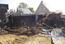 выкса.рф, Пожар уничтожил хозяйственные постройки в Досчатом