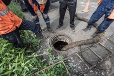 выкса.рф, В посёлке Строитель ликвидировали аварию на канализационном коллекторе