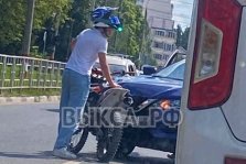 выкса.рф, Разыскивается водитель мотоцикла, скрывшийся с места ДТП в Выксе