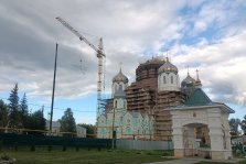 выкса.рф, На Троицком соборе Иверского монастыря началась сборка металлоконструкции купола