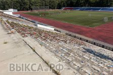 выкса.рф, На стадионе «Металлург» завершен демонтаж кресел на западной трибуне