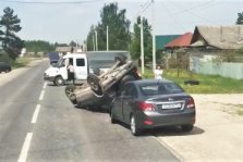 выкса.рф, Автомобиль перевернулся в тройном ДТП в Навашине