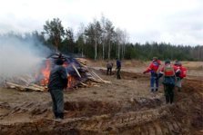 выкса.рф, Учения по ликвидации лесного пожара прошли в районе поселка Виля