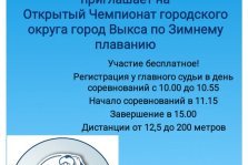 выкса.рф, Открытый чемпионат Выксы по зимнему плаванию