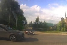 выкса.рф, Подросток на мопеде едва не улетел под машину