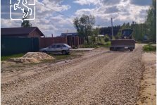 выкса.рф, На улице Лесной в Дружбе укладывают щебень