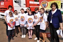 выкса.рф, Школьники приняли участие в 370-летнем юбилее пожарной охраны
