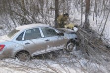 выкса.рф, Легковушка вылетела в кювет на трассе Выкса-Навашино