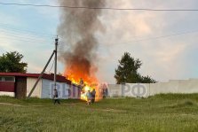 выкса.рф, В Ближне-Песочном сгорело бесхозное строение