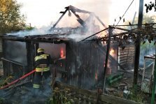 выкса.рф, Загоревшаяся баня едва не привела к крупному пожару в Шиморском