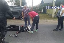 выкса.рф, Пассажирка мотоцикла пострадала в ДТП в Мотмосе