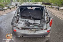 выкса.рф, В Мотмосе Лада Калина попала под удар грузовика MAN